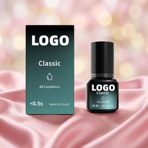 Korean HQ Vegan Cruelty-Free Fast Drying Hydroquinone Free Eyelash Extension Glue <b>Liquid</b> Waterproof Oil Proof All Conditions - Product Image 1