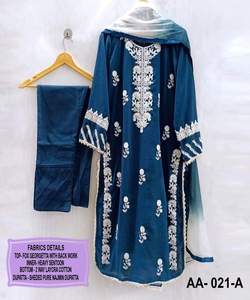 Tendencia nueva llegada atractiva última colección tradicional aspecto rico ropa de boda indio femenino étnico seda bordado Salwar - Product Image 2