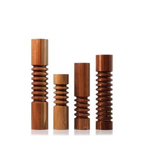 Support de bougie en bois naturel écologique fait à la main pour la décoration de Noël dans les maisons, les cafés, les hôtels et les espaces intérieurs de boutiques - Product Image 4