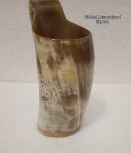 Tasse à boire en céramique de corne de buffle sculptée à la main de grande capacité corne naturelle pour les bars et les pubs à la maison - Product Image 6