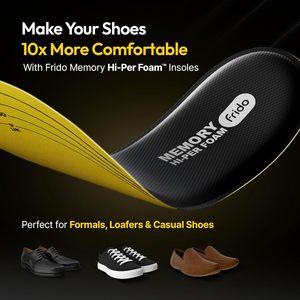 Frido Max Comfort <b>Insole</b> | SEBS Gel & Memory Foam Top Layer | All-Day Comfort <b>Insoles</b> for <b>Men</b> - Product Image 5