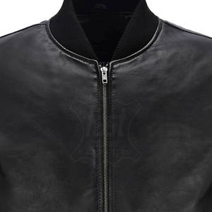 Veste en cuir bomber tendance fabriquée au Pakistan Prix bas Vestes en cuir pour hommes Vente en gros Fabrication sur mesure - Product Image 5