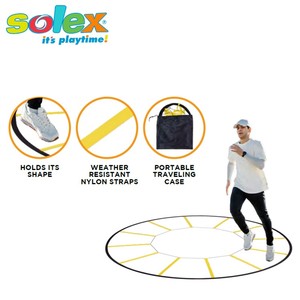 Lightweight Durable Portable PP & Polyester Multi-Sports Agility Training Practice Ladder <b>Trainer</b> with Carry <b>Bag</b> Unisex - Product Image 5