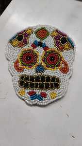 Posavasos redondos coloridos con cuentas de vidrio, manteles y almohadillas de mesa con diseño de mariposa personalizables para fiestas en casa y regalos hechos a mano - Product Image 3