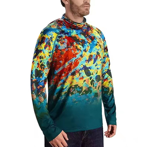 Sweat à capuche de pêche avec logo et taille personnalisés pour hommes 100% Polyester Vêtements d'extérieur imperméables - Product Image 4