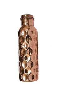 Botella martillada de cobre de calidad premium, botella brillante de cobre antiguo con forma personalizada india, botella de agua para exteriores hecha a mano - Product Image 3