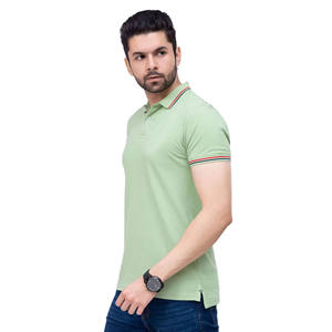 Haute qualité respirant homme été à manches courtes demi-manches brodé hommes t-shirt hommes polos - Product Image 3