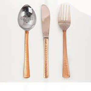 Mejor Venta de acero inoxidable Metal oro espejo pulido con mango largo de diseñador tenedor a granel cuchara juegos de cubiertos cuchillo de mantequilla - Product Image 5