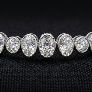 Pulsera de tenis de diamantes de platino PT950 para mujer, elegante, ligera, para uso diario, con engaste de bisel, certificado IGI, acabado brillante, regalo - Product Image 3