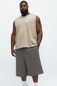 Shorts pour hommes, solides, de haute qualité, respirants, décontractés, 100% coton, séchage rapide, style streetwear, grandes tailles, logo personnalisé - Product Image 2