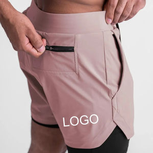 Short de sport 2 en 1 pour homme 5 pouces Short de sport respirant pour l'été Fitness Running Training Gym Shorts - Product Image 4