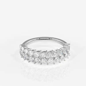 Lab Grown Pear Cut Diamond Wedding Band 9K Gold <b>Ring</b> - Product Image 5