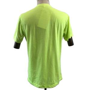 Color sólido slim fit divertido neón verde alta calidad liso camiseta personalizada camiseta impresión camiseta para hombres - Product Image 4