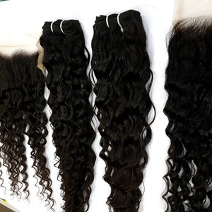 Peluca de cabello humano de onda natural y rizada virgen Remy indio al por mayor-alta calidad sin procesamiento químico para mujeres - Product Image 3