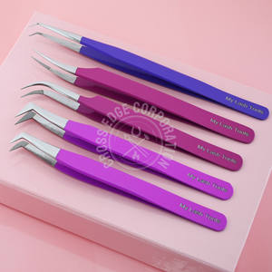 Oferta Especial: Pinzas para Extensión de Pestañas de 90 Grados, Finas, de Acero Japonés, Antideslizantes, para Volumen X Boot - Product Image 1