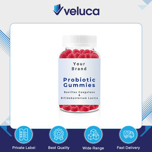 100% Natural Strawberry Flavor Bacillus Coagulans <b>Bifidobacterium</b> Lactis <b>Probiotic</b> Gummy Candies Adult High Quality Top Supplier - Product Image 3