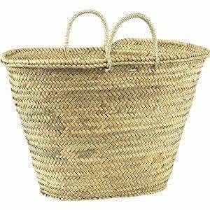Natural <b>Baskets</b> Handmade Straw <b>Basket</b> Two Handles Minimalist Design Open Top Storage Bucket Home Decoration Straw Lining - Product Image 3