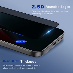 Pellicola Protettiva Privacy in Vetro Temperato - 360 °   <span class=keywords><strong>Protezione</strong></span> Laterale, Display Frontale HD Trasparente, Anti-Spia per Telefoni Apple - Product Image 3