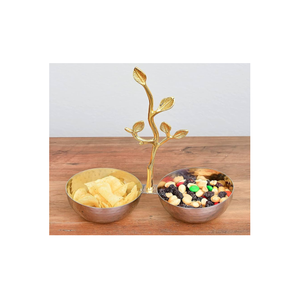 ชามผลไม้ชุบทองและแห้งทำจากทองเหลืองสีเงินและช็อคโกแลตแบบทุบและออกแบบได้ตามต้องการราคาถูกและหัตถกรรมธรรมชาติ - Product Image 1