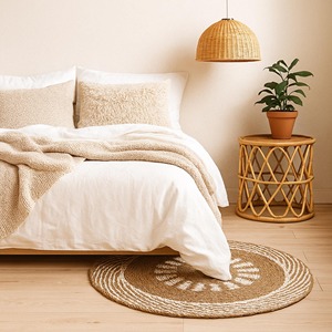 Nouvelle tendance tapis de jonc de mer tissé à la main pour l'entrée de la maison raphia tapis de bienvenue grande quantité d'approvisionnement - Product Image 4