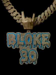 จี้ชื่อตัวอักษรเพชรโมอิส925สเตอริ่งสำหรับผู้ชายจี้ชื่อฮิปฮอปและเสน่ห์แบบกำหนดเอง - Product Image 6