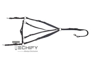 Extra cómodo cuero marrón Look Horse Endurance Halter Material de PVC duradero para montar en senderos y carreras largas - Product Image 6