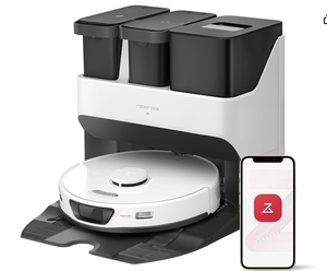 สินค้าขายดี ของแท้ใหม่ จัดส่งรวดเร็ว หุ่นยนต์ดูดฝุ่น Roborocks S7 MaxV Ultra รุ่นใหม่ พร้อมแท่น Empty Wash Fill Dock - Product Image 1