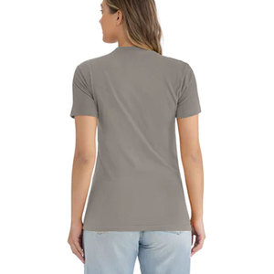 เครื่องแต่งกายระดับต่อไปสำหรับผู้หญิงเสื้อยืดคอกลม CVC พรีเมี่ยม3600แบรนด์ของคุณเองเสื้อยืดลูกเรือแขนสั้นแบบพรีเมี่ยม - Product Image 2