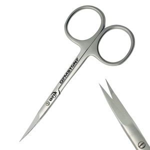 Ciseaux à cuticules professionnels en acier inoxydable incurvés, manche en céramique, outil de manucure et pédicure de précision pour salon de beauté - Product Image 6