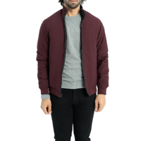 Blouson bombardier personnalisable de haute qualité pour hommes en couleur unie 100% polyester fait de blousons bombardiers pour hommes
