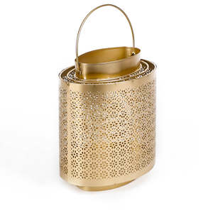 Portavelas Votivo Marroquí de Hierro Forjado a Mano, Cilíndrico, para Bodas, Decoración del Hogar, Festividades Navideñas - Product Image 4