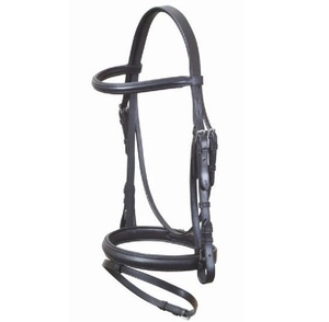 Bridon de cheval en cuir noir de qualité supérieure, best-seller, accessoires d'équitation de qualité supérieure, vente en gros, fabricants indiens - Product Image 1