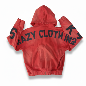 Sudadera con Capucha Personalizada de Fábrica con Logotipo Estampado, Lavada al Ácido, para Hombre, Estampado Extra Grande, 100% Algodón Felpa, 400 g/m², Precio Económico, Cómoda - Product Image 2