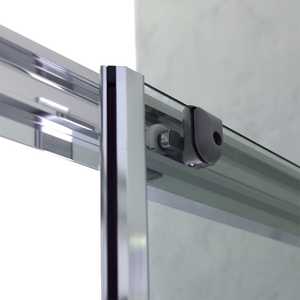 Modern Design Ferrara <b>Transparent</b> Square 80x80 <b>Shower</b> Enclosure Sliding Opening Contemporary <b>Shower</b> <b>Curtain</b> - Product Image 4