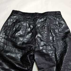 Pantalones de cuero para hombre, pantalones de cuero genuino con estilo, ajustados, a la moda, duraderos, suaves, elásticos, de alta calidad, transpirables - Product Image 4