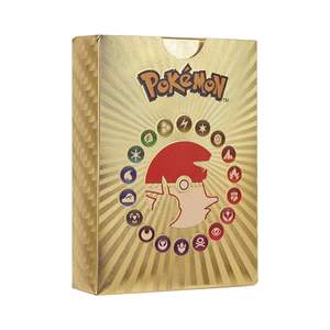 55 peças cor arco-íris pokemoned, ouro vmax, prata, preto, metal charizard poke cartões de negociação, coleção, jogo, cartões