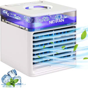 Ventilador de Aire Acondicionado Portátil Compacto Solo Frío, Diseño Eléctrico de Plástico, hasta 11,899 BTU/h para Espacios Pequeños - Product Image 1