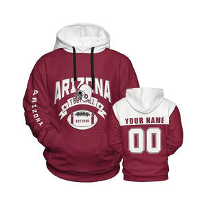 Custom 100% Cotton Pullover Hoodie for <b>Men</b> Youth Personalized Name Number Embroidered Sweatshirt Solid Sports Fan Gear for - Product Image 5