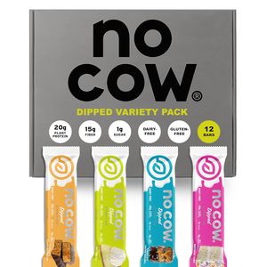 No Cow High <b>Protein</b> Bars, Dipped Variety Pack (12 Count) - Product Image 1
