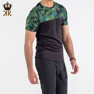 Meilleure vente de t-shirt décontracté pour homme séchage rapide couleur unie tissu tricoté de haute qualité bon pour un usage quotidien - Product Image 5