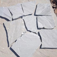 Pavés en pierre naturelle, pierre de grès jaune indienne, surface brossée, design moderne, pierre en vrac, garantie de plus de 5 ans, pierre de Gwalior
