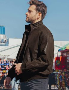 Nouveauté Offre Spéciale Cafe Racer Biker Veste en cuir de vachette véritable à la mode décontractée pour hommes, logo personnalisé pour hommes - Product Image 2