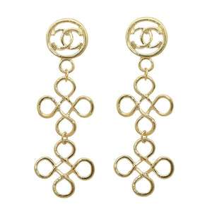 ต่างหูแบบห้อยประดับลูกปัดชุบทอง1302854 - Product Image 1