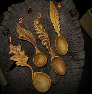 Cuillère en bois de haute qualité pour la cuisine à domicile, le service de restauration et la préparation des aliments avec une surface lisse - Product Image 3