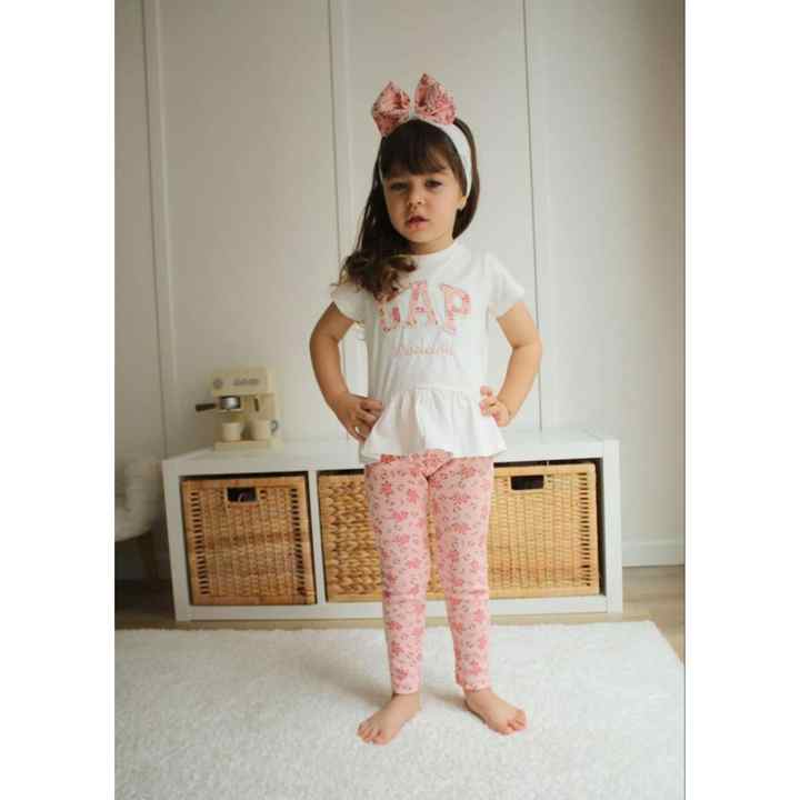 GAP FLORAL TOP SET PINK