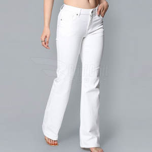 Meilleur prix Nouveau design Pantalon en jean léger taille moyenne pour femmes pour adultes respirant avec devant plat-pour le printemps - Product Image 2