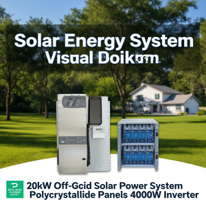 Système d'énergie solaire hors réseau OutBack Power 20 kW pour maison avec panneaux polycristallins et onduleur 4000 W - Product Image 3