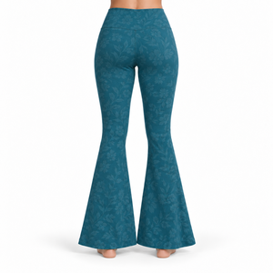 High Quality <b>Bell</b> Bottom Legging Provides Flexible Material Comfortable Construction & Flared Shape For Casual Active & Fashion - Product Image 5