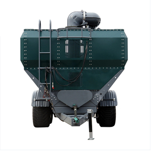Dual Axis Silver Grain Bunker <b>Trailer</b> High Productivity Agricultural Feed Dump Cart Hay Transfer Dumper <b>Farm</b> Use - Product Image 4