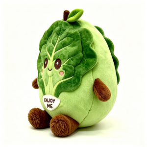 Peluche de repollo, juguete de repollo de peluche, peluche de hortaliza de hoja verde, lindo animal de peluche de repollo - Product Image 4